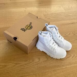 Dr. Martens - Combs Ajax Non Woven E97 Extra Tough 50/50 Poly Casual Boots White